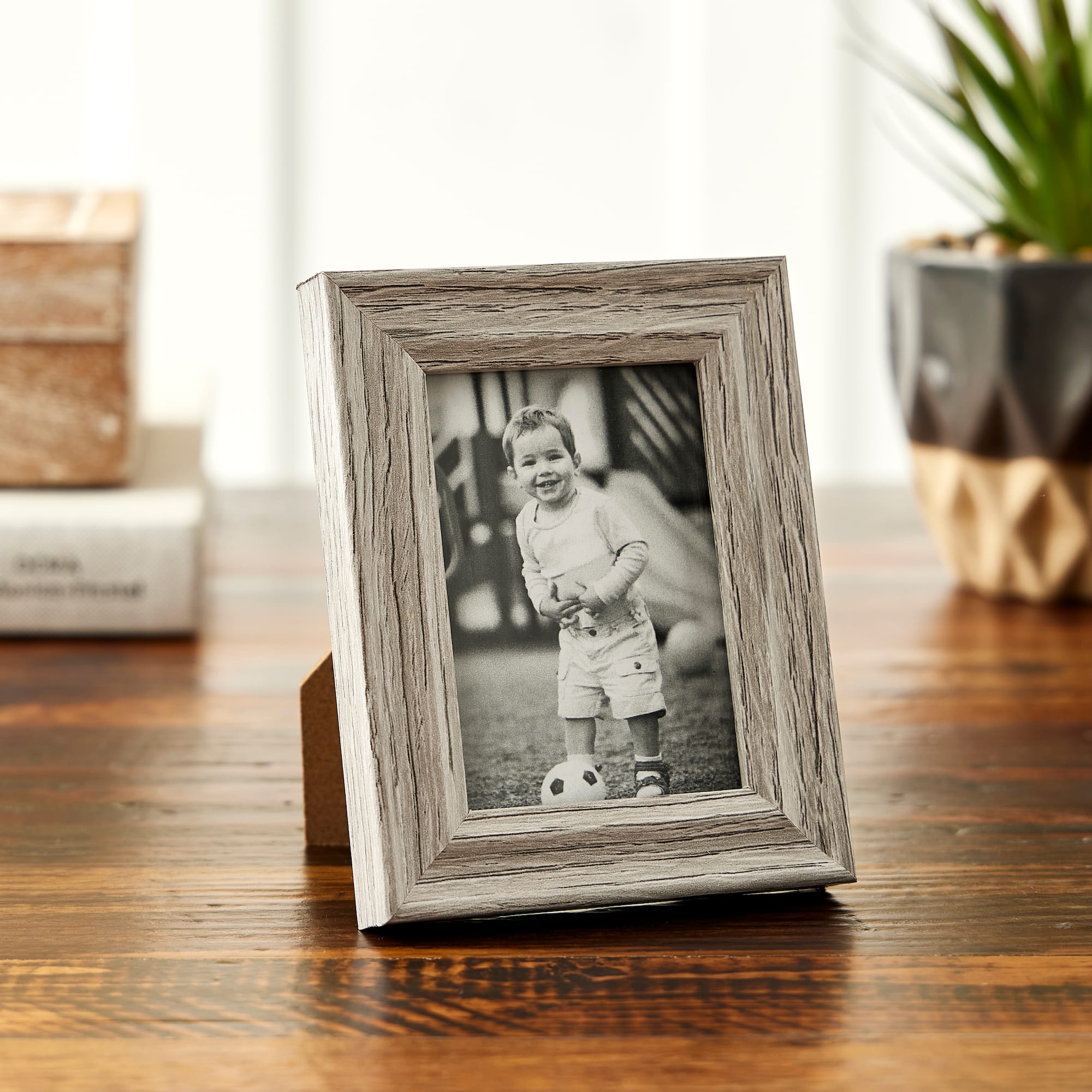 24 Pack: Gray Wood Grain 2.5" x 3.5" Mini Frame by Studio Décor®